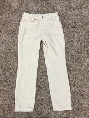 Good American Cream Jeans